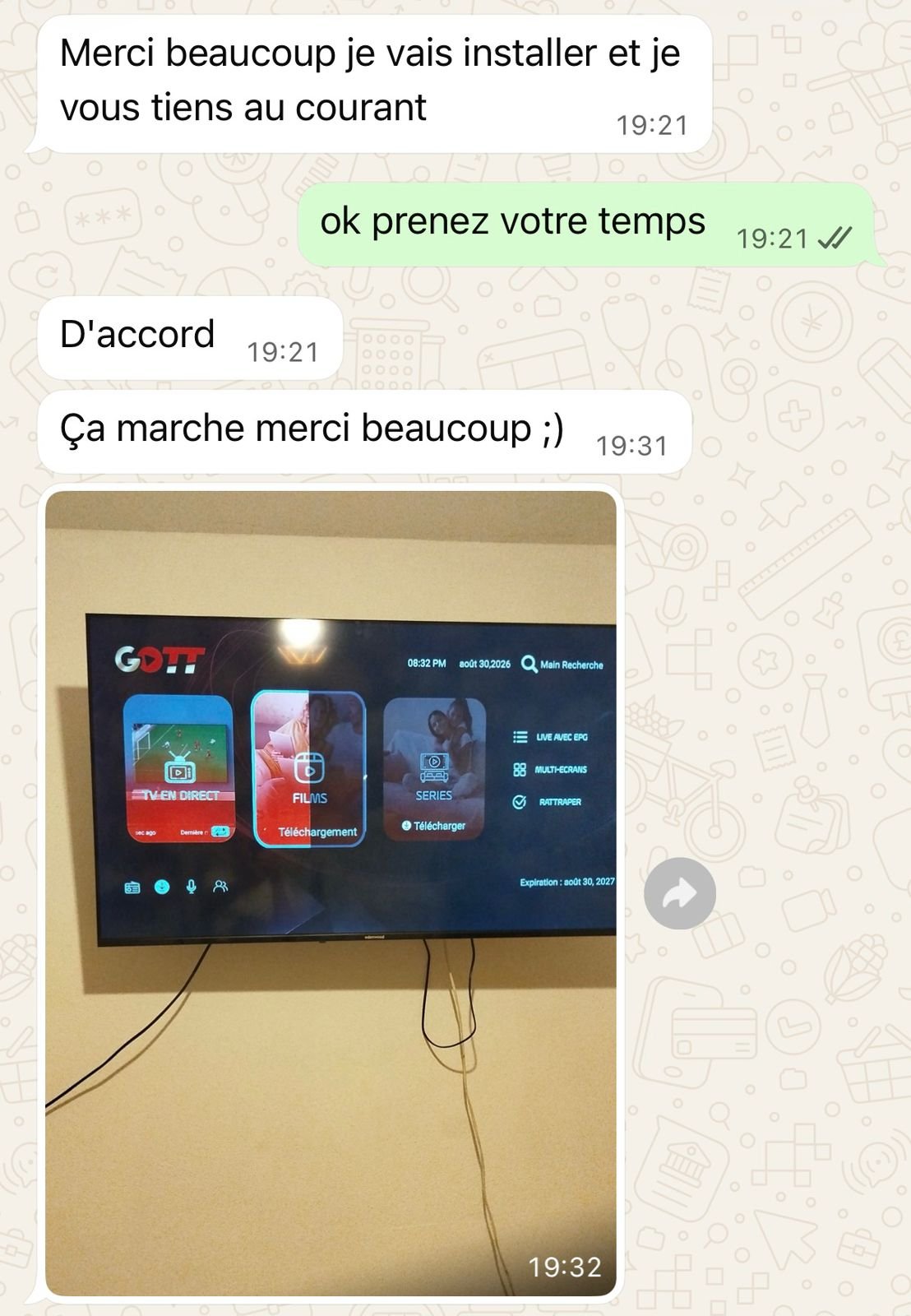 Avis client IPTV Supra